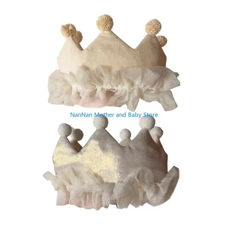 

Delicate 1st Birthday Crown Hair Accessory for Infants Photos Taking Event Party