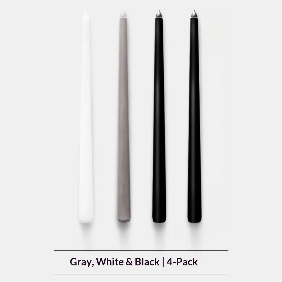 4 Stück/Box 25cm/9,84 Zoll Morandi Farbverlauf Stabkerzen-Set, Lange Unparfümierte Kerzen für Hochzeit, Abendessen, Party & Heimdekoration – Detail 10