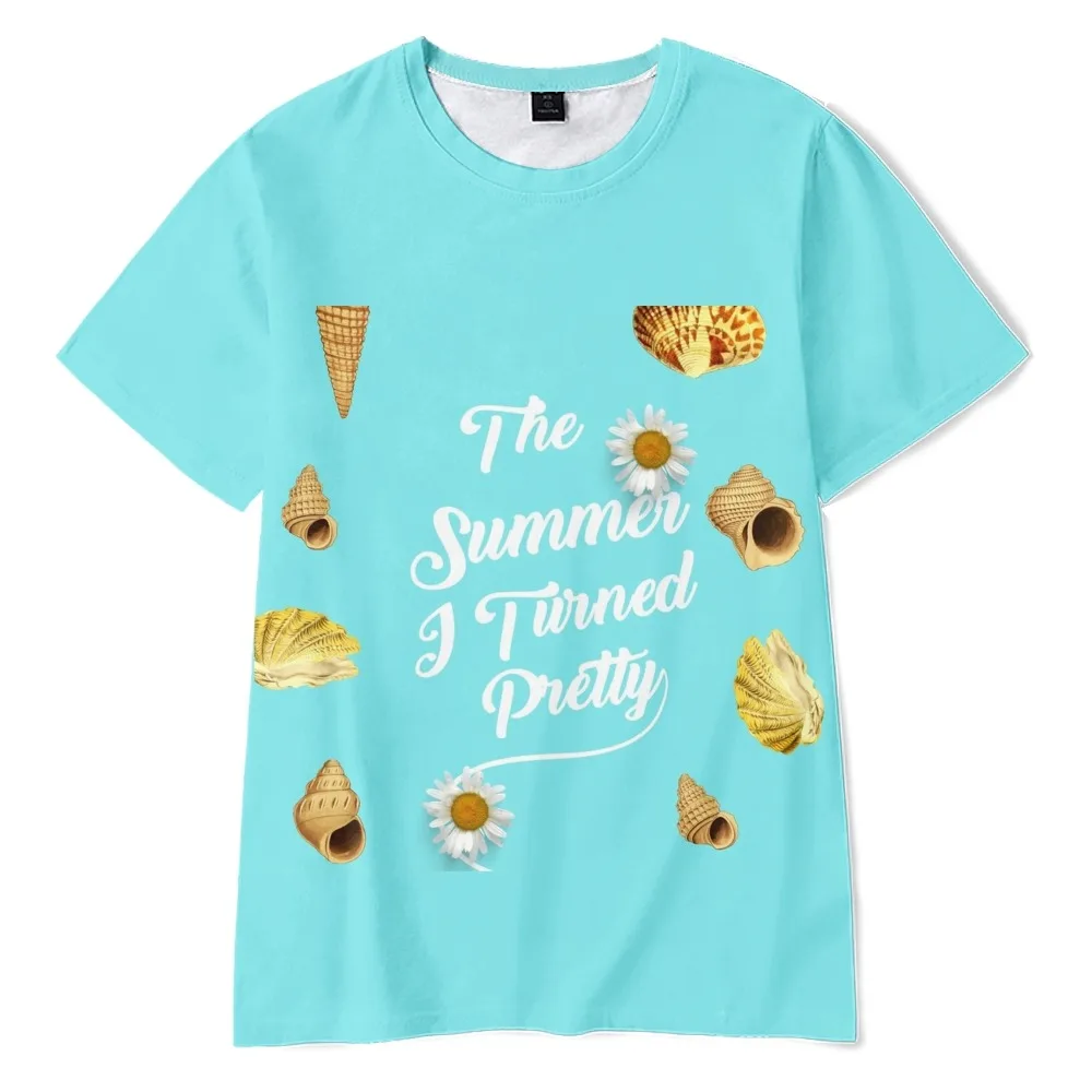 The Summer I Turned Pretty Tshirt Unisex Crewneck Short Sleeve Women Men T-shirt American Television 3D Clothes