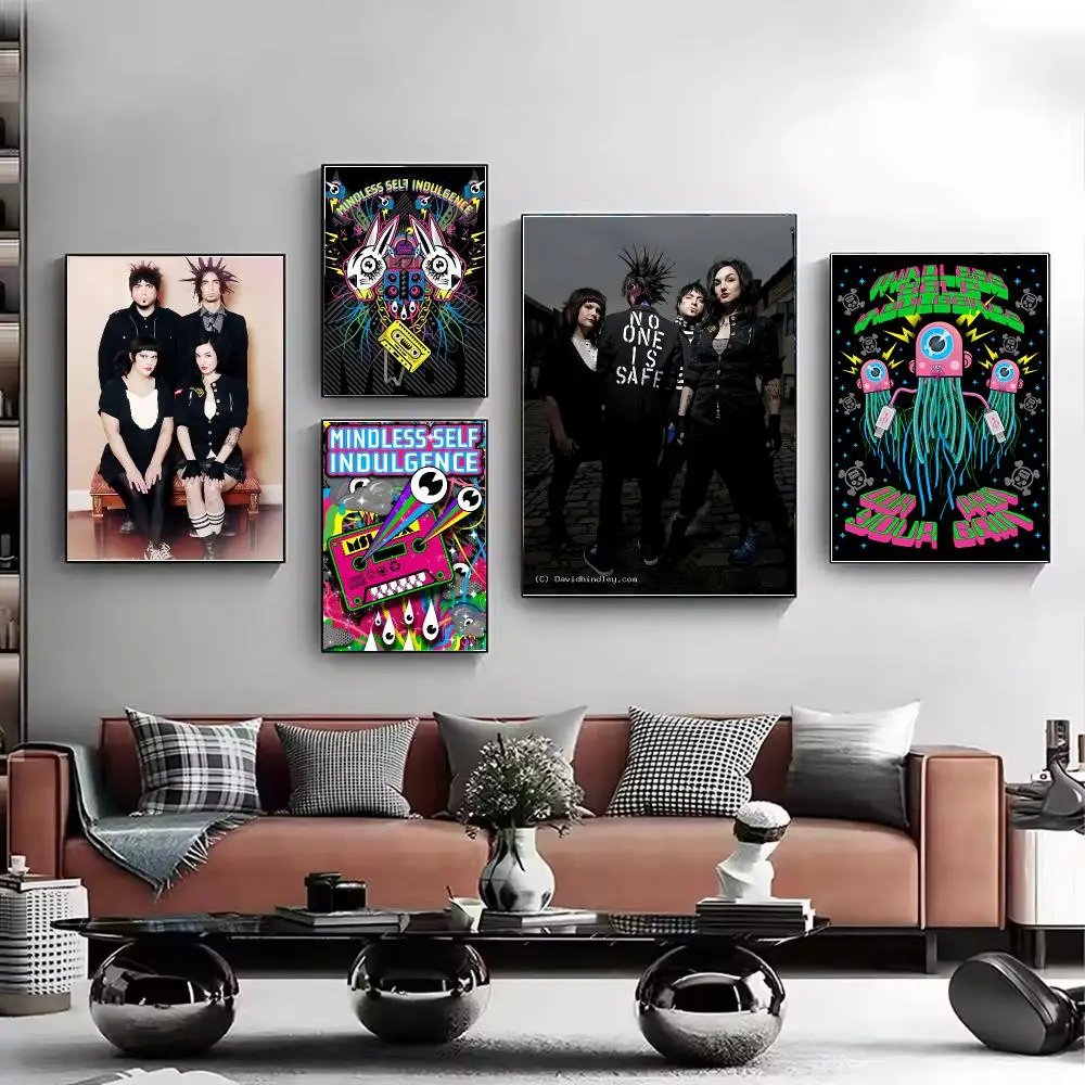 Mindless Self Indulgence Poster HD Wall Art Aesthetic Home Decor for Living Room Bedroom Café Office Stylish Gift
