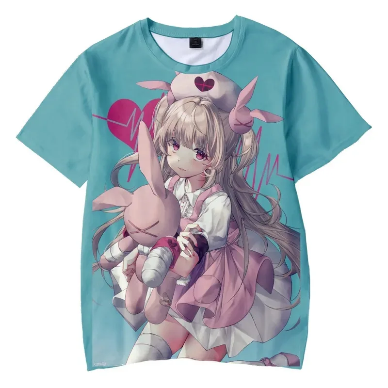 أنيمي ناتي سانا ثلاثية الأبعاد تي شيرت الرجال النساء تأثيري تي شيرت س الرقبة قصيرة الأكمام لطيف موضة التي شيرت الفتيات الملابس