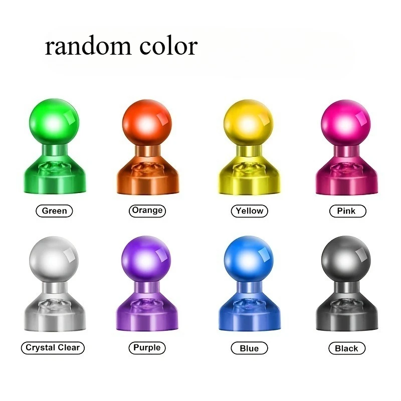 24PCS Random Color Magnetic Pins Colorful Magnet Thumbtack For Office Kitchen Home Map Decor Fixed Supplies