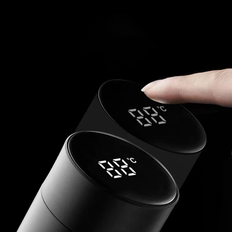 Stainless Steel thermos cup smart display vacuum Water Cup For Mercedes Benz S320 W164 W203 W204 W168 C180 E320 A200 CLA CLK CLS view 4