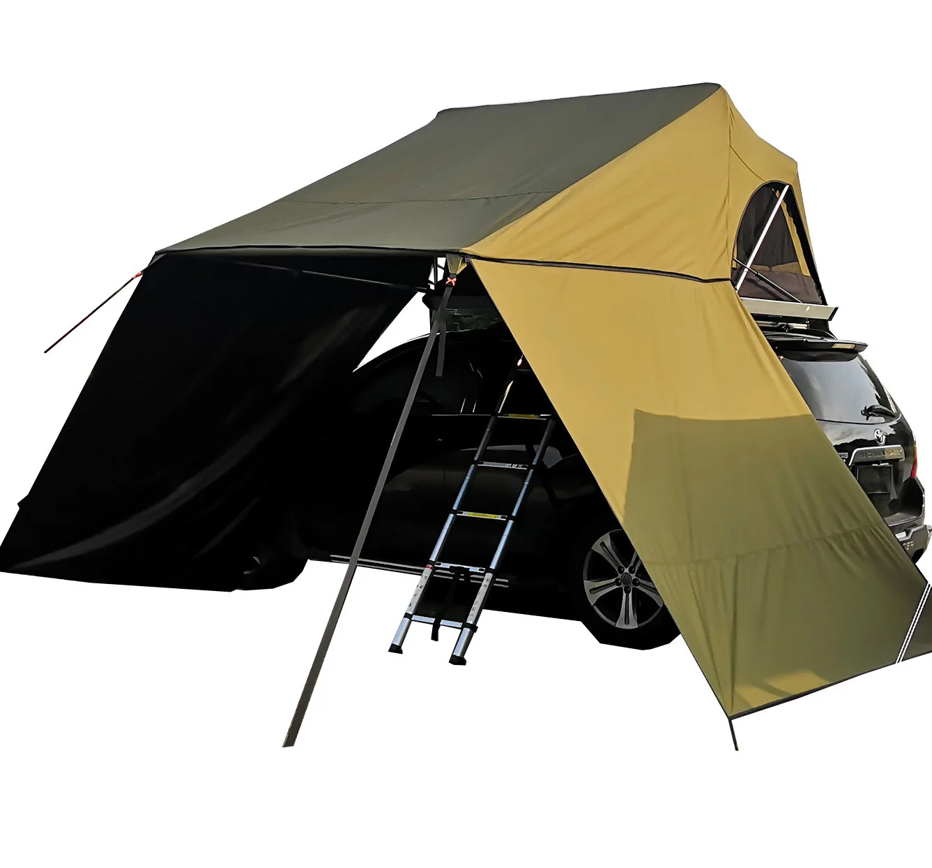 

Waterproof 4WD Offroad Car Camping Roof Top Tent from roof tent factory ready to ship with Sun Shelter