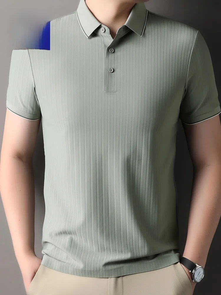 

Rn Повседневная мужская футболка Sl ort Sve irt Summer New Cool Feeling Pure Color Повседневная деловая повседневная футболка