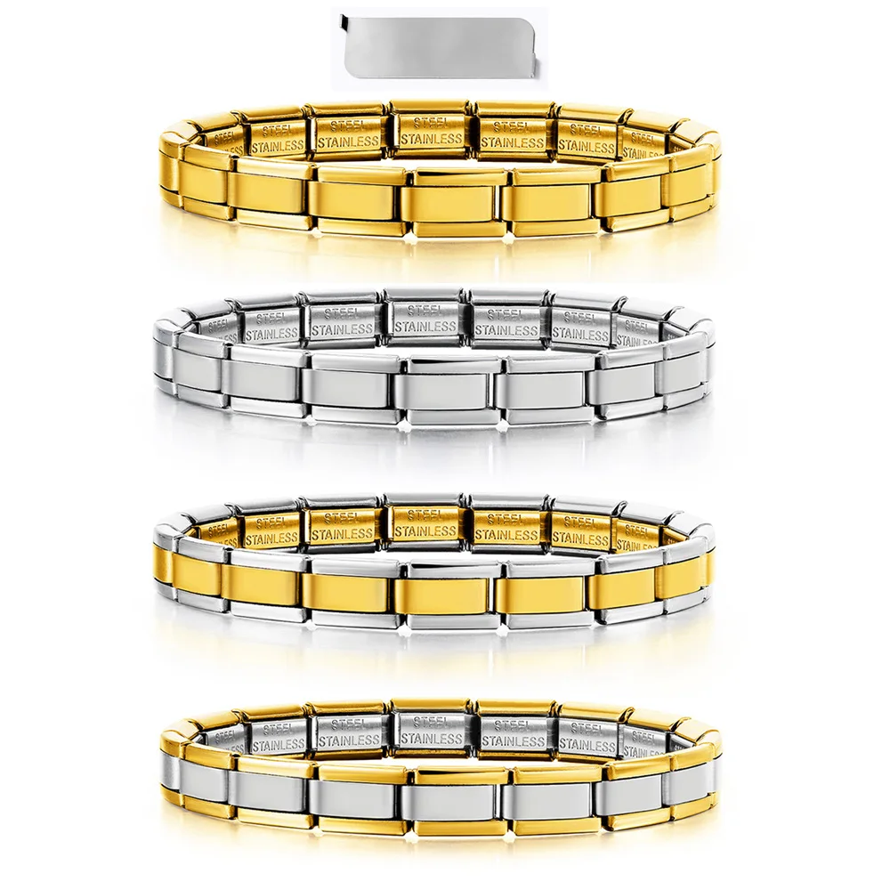 Neuer Trend: Schmale 7mm Italienische Charm-Armbänder aus Edelstahl für Damen und Herren, Modische Handgefertigte Schmuckgeschenke – Detail 1