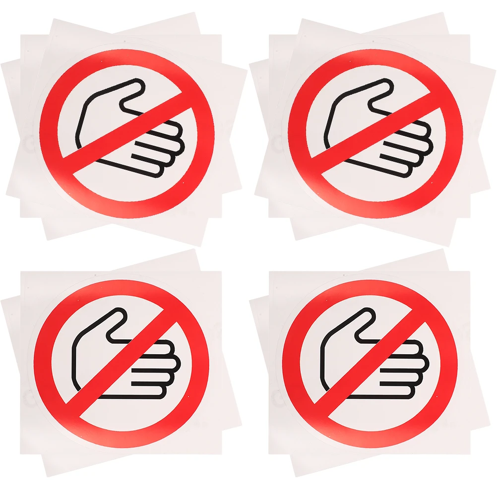 10 Pcs Warning Sign Stickers Do Not Machine Warning Decals Touch Decals Material Machine Caution Labels Traffic Signs