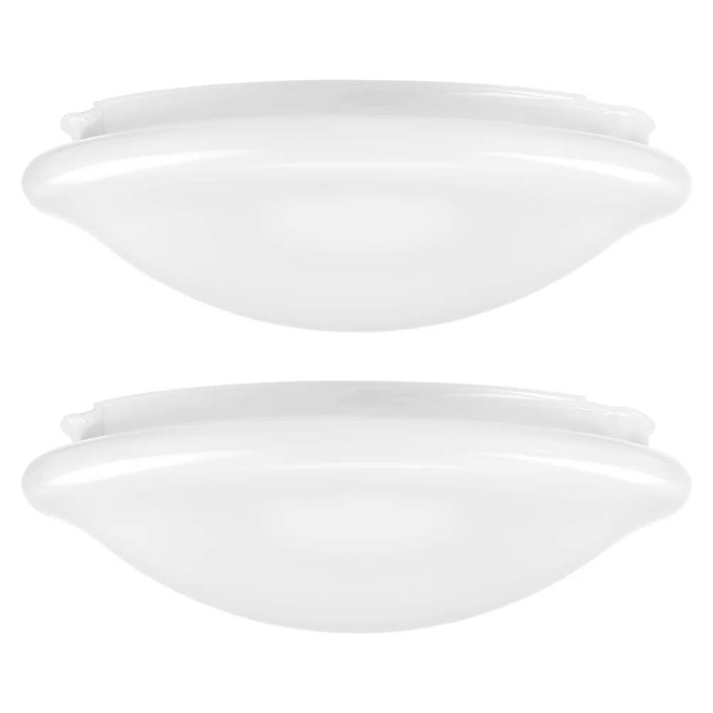 2 Pcs Ceiling Light Lamp Shade Cover Replacement Fan Dome LED Fixture Covers White Plate Shades