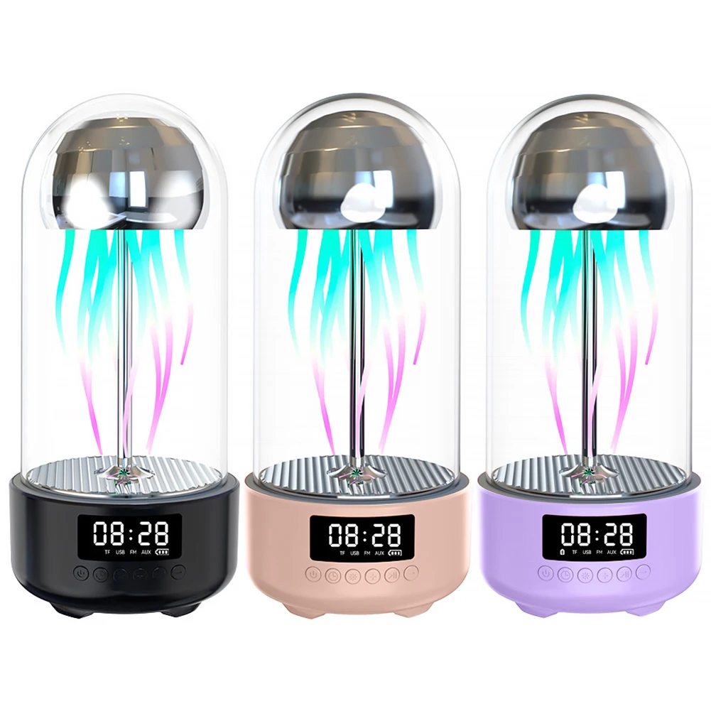 Bluetooth-Compatible Mechanical Jellyfish Speaker with Colorful Light Smart Jellyfish Speaker Subwoofer for Home Office