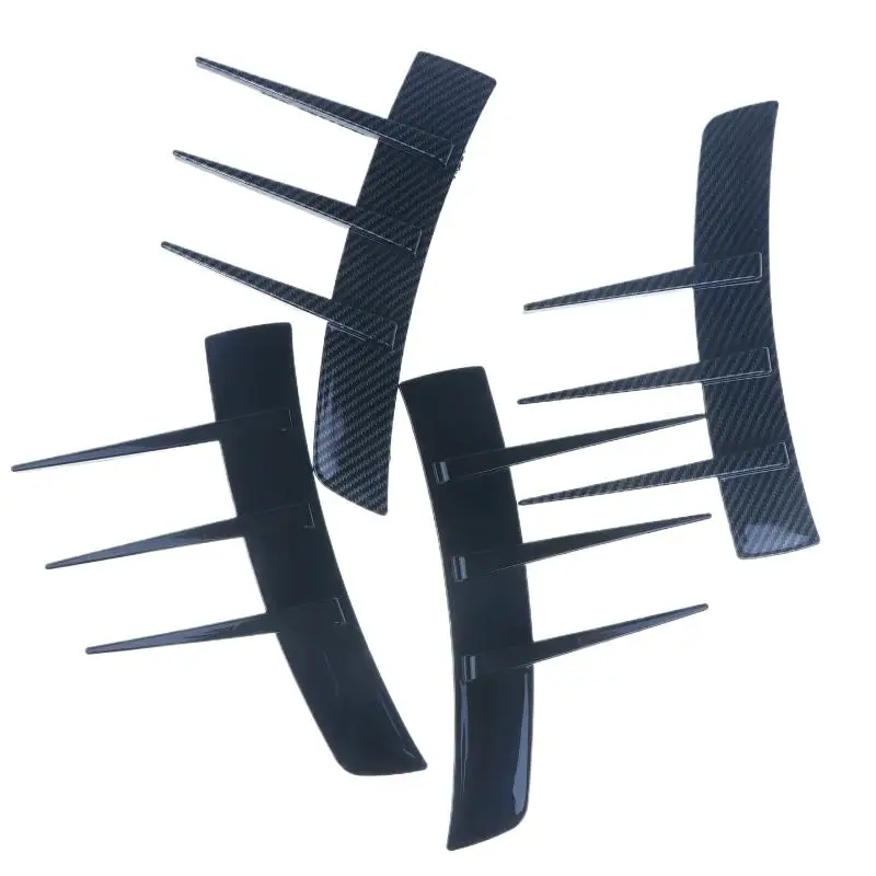 2 قطعة المصد الأمامي تنفيس ملصق باب السيارة الجانب تعديل نموذج بطة نوع الفاصل مجموعة أجزاء العملة الخارجية #5