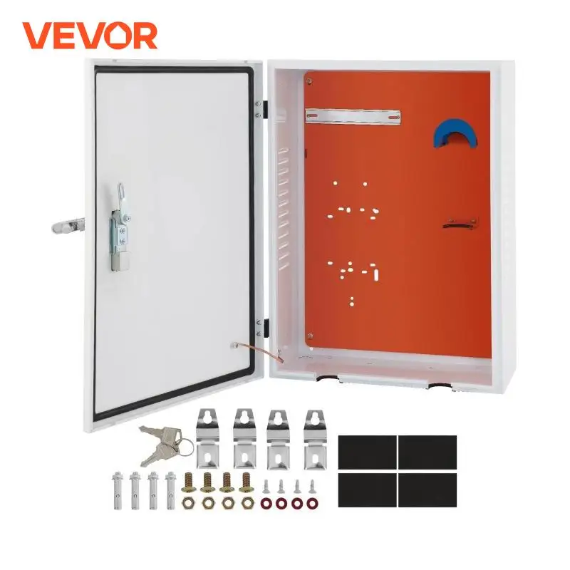 VEVOR Tesla Charger Station Box IP32 Waterproof Dustproof Cool Roll Steel Electrical Enclosure Box for Tesla Wall Connector