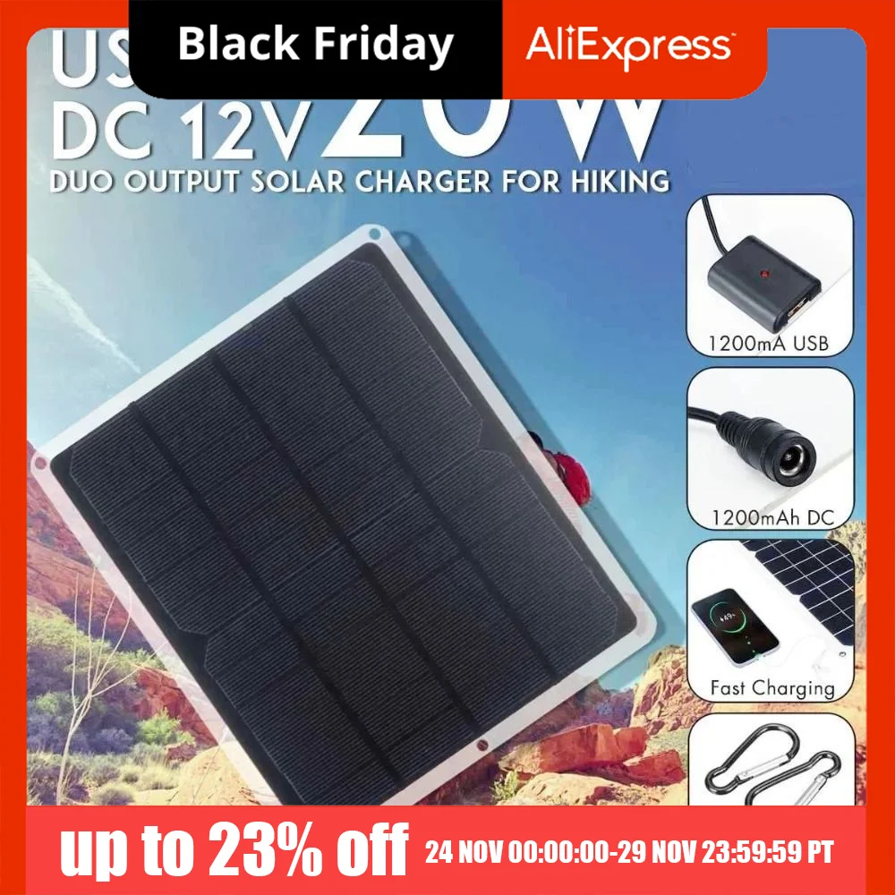 20W 12V Solar Panel…