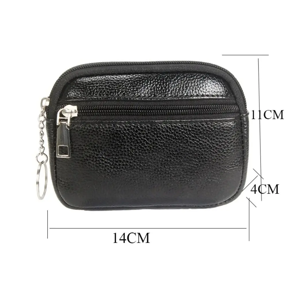 New Coin Purse Women Mini Wallet PU Leather Female Purse Card Holder Small Purse Zipper Keychain Clutch Bag Short Wallets