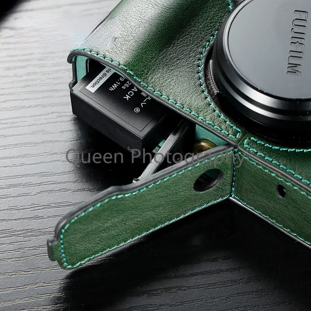 Body kamery Genuine Leather Camera Fuji Case Hand Half Bag Fr Fujifilm X100V X100F X100S X100T сумка для фотоаппарата 카메라가방