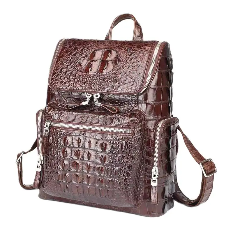 2023 new arrvial natural real leather skin backpack PDD010