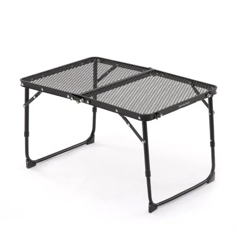Outdoor Folding Table Camping Adjustable Storage Rack Portable Camping Picnic Table Bonfire Dining Table And Chairs