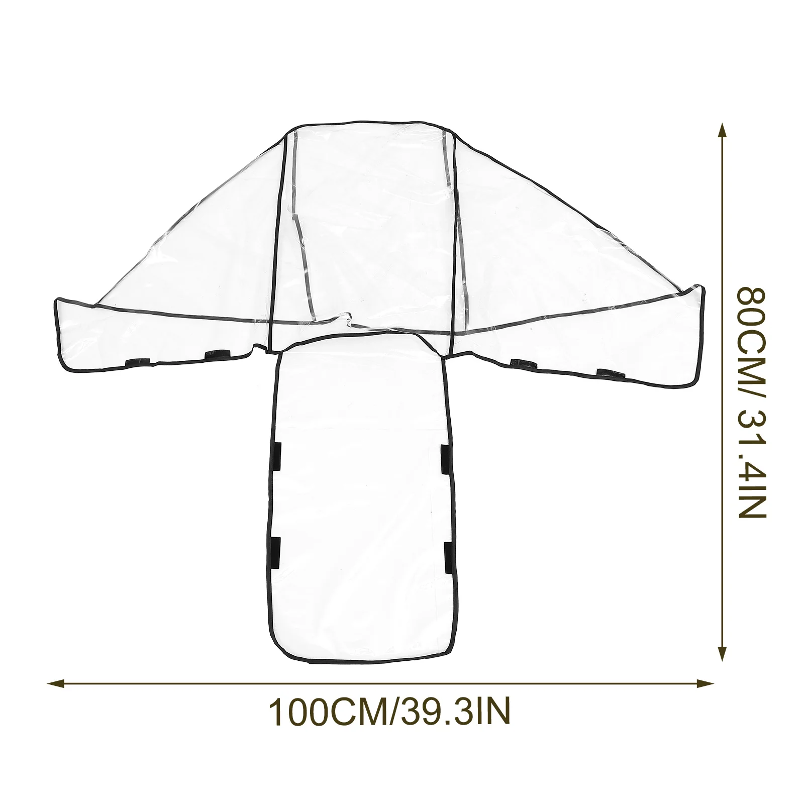 Cubierta de lluvia para cochecito doble de gran tamaño, ajuste Universal para asientos delanteros traseros, Material Eva, protección impermeable a prueba de viento para bebé