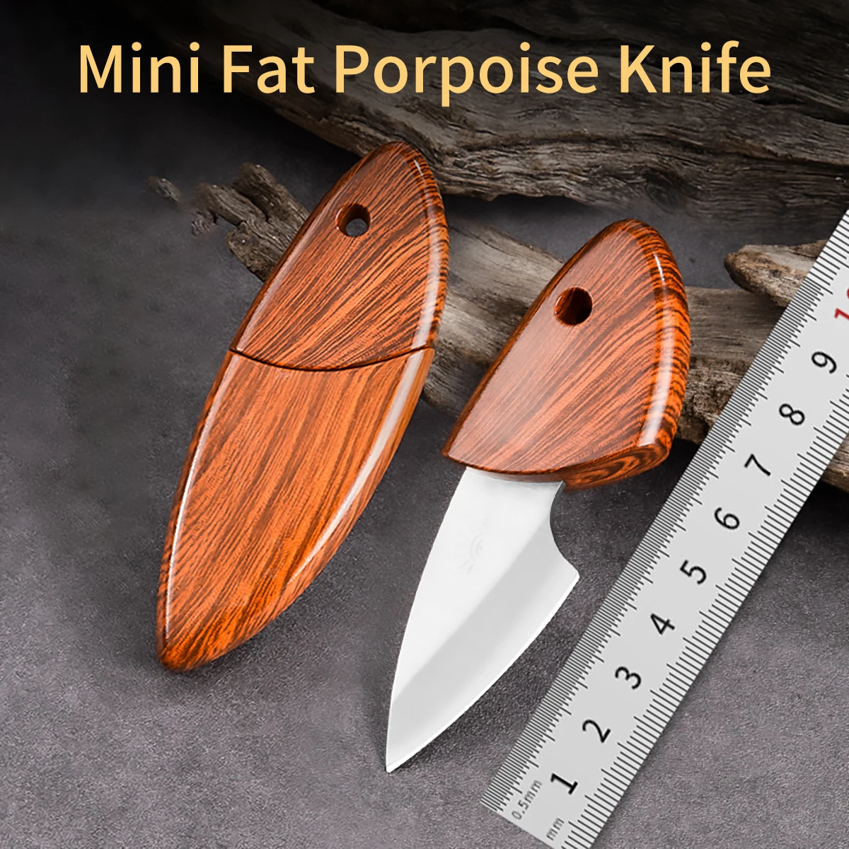 2 Mini Multi-Functional Keychain Knives, Fruit Knives, Package Opening Knives, Camping Portable Knives