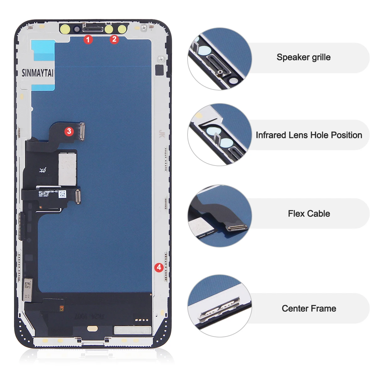RJ INCELL For iPhone 15 16 17 Pro Max LCD Display Screen Digitizer For iPhone 12 13 Mini 14 15 16 Pro X XS Max XR 11 Display view 3