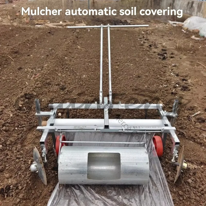 Time-saving Labor-saving Hand-Pulled Mulching Machine, Micro-Plowing Soil Covering Agricultural Equipment