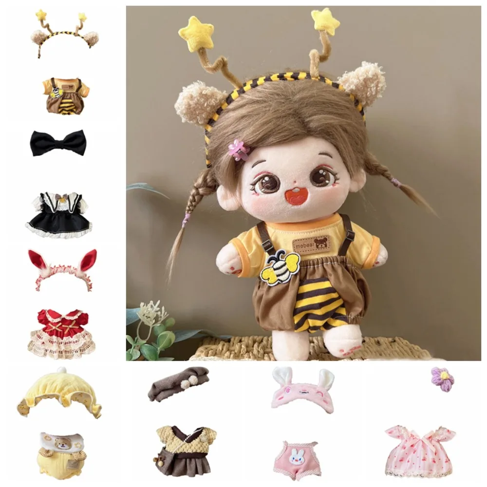 1 set Dress Up 20cm Vestiti per bambole in cotone Abbigliamento fai da te Kawaii Star Vestiti per bambole Vestito adorabile Mini Nessun attributi Vestiti per bambole