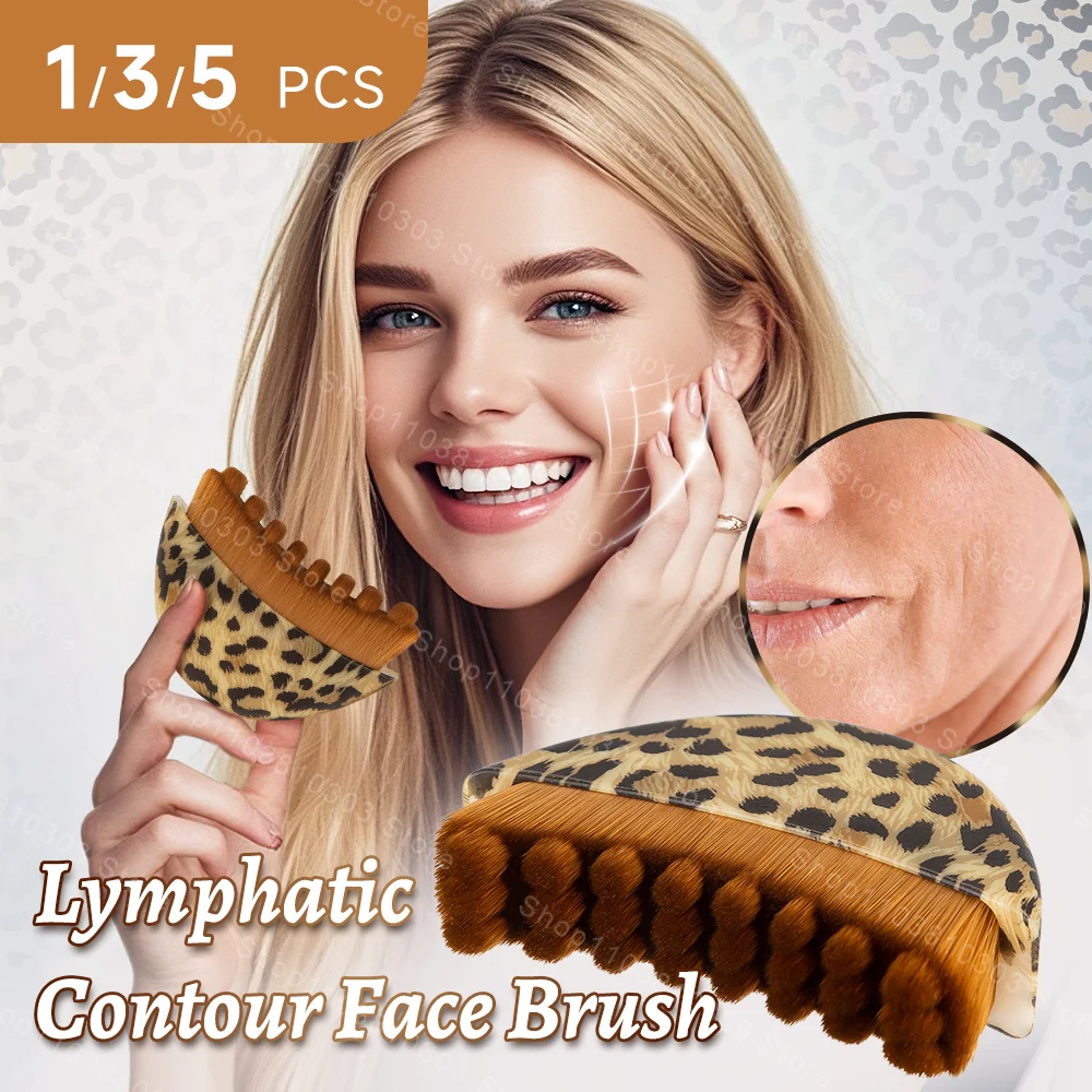 

Лимфатическая контурная щетка для лица, портативная щетка для лица, лимфодренажный массажер для лица, подбородка, линия челюсти, скульптура красоты кожи