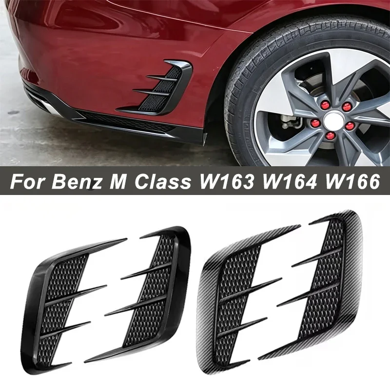 Shark Gills Side Fender Sticker Simulation Air Intake Trim For Mercedes Benz M Class W163 W164 W166 Body Accessories