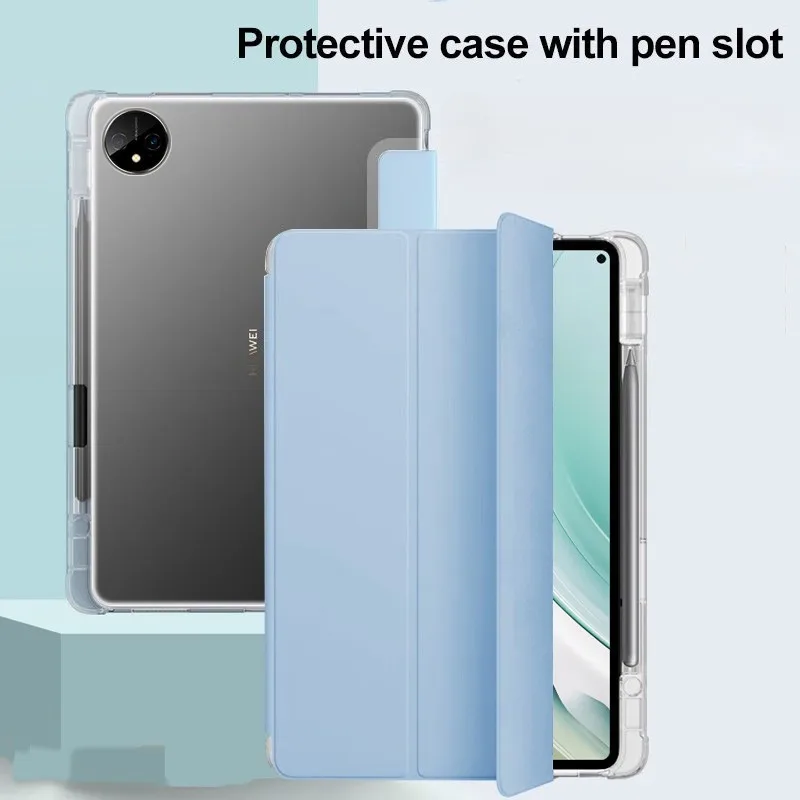 

Three Fold Soft Edge Hard Case For VIVO Pad5e Pad 5e 12.1 inch 2025 Pad5 Pro 13 SE 12.3 Pad3 Pro 13inch 2024 With Pen Slot