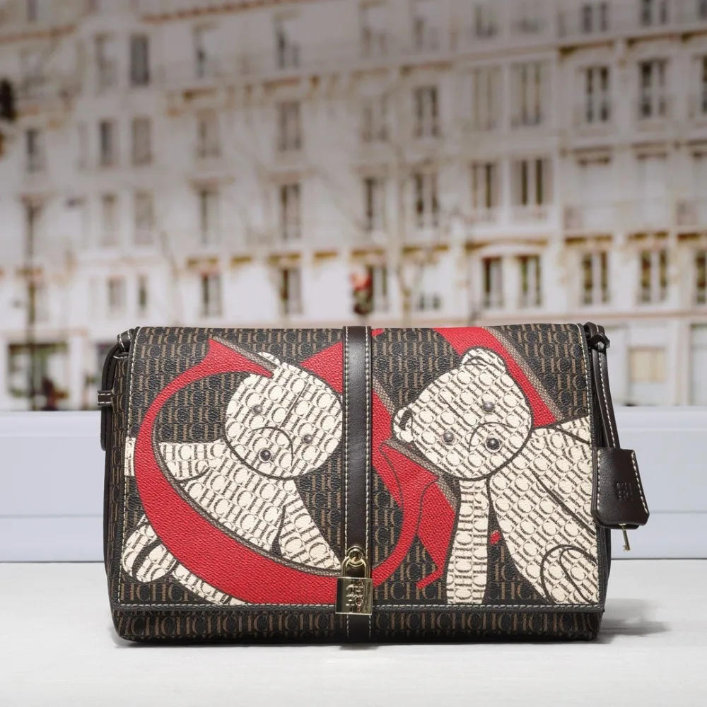 Trendy Designer Paris Fashion Elegant Leather Crossbody Handbag For Women With Casual Simple Mini Style