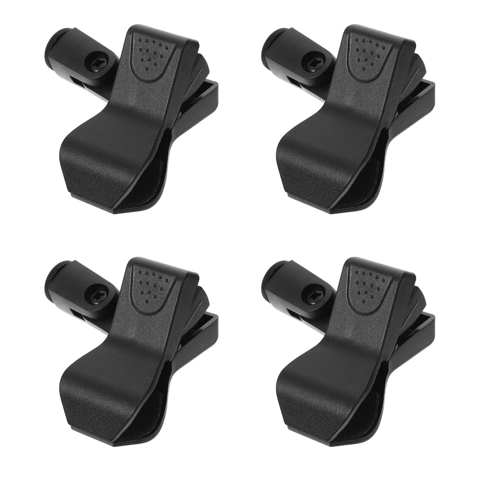 

4 Pcs Plastic Microphone Clip Adjustable Mic Stand Holder Universal Clamp For Mics Sound Equipment Accessories