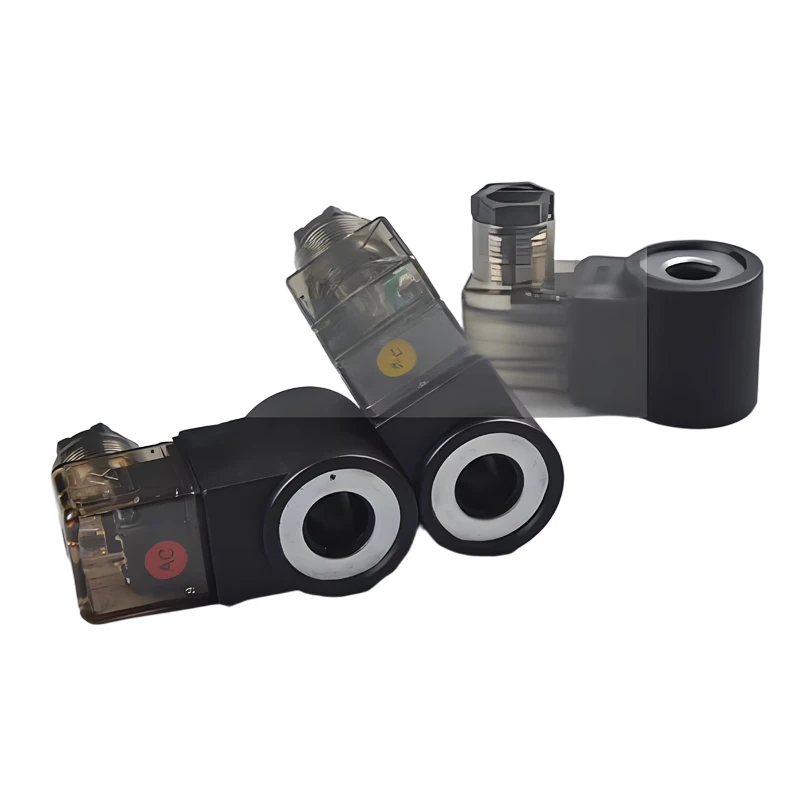 Hydraulic Solenoid Valve Coil Hole Diameter 13mm 16mm Height37mm 51mm Round AC24V AC12 DC24v DC12V Ac220v Copper Coil
