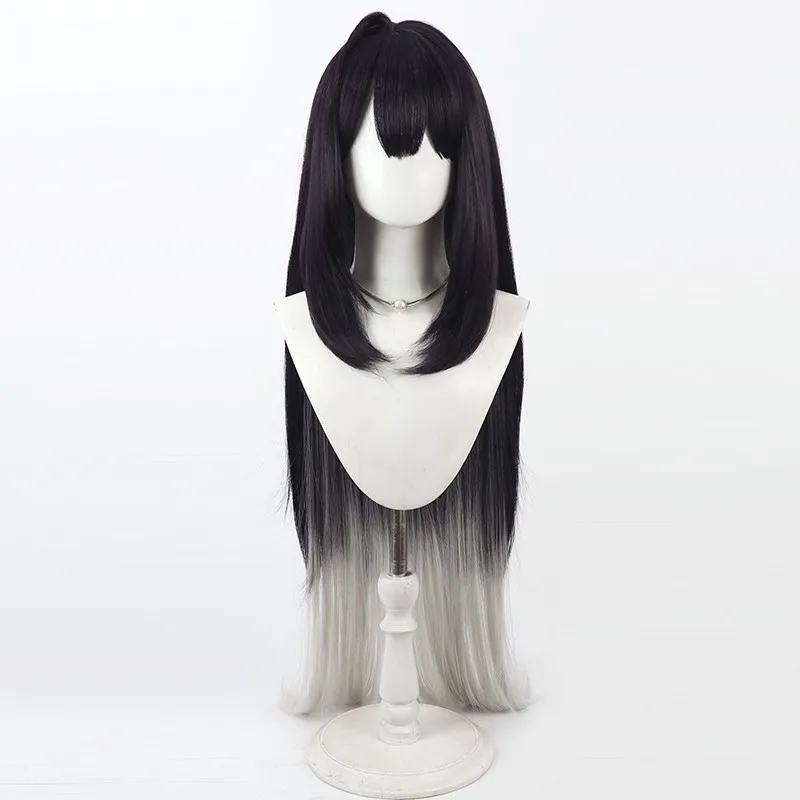 승리의 여신: 니케 포레스트 롱 헤어 코스프레 가발 롱 헤어 그라데이션 두피 할로윈 선물