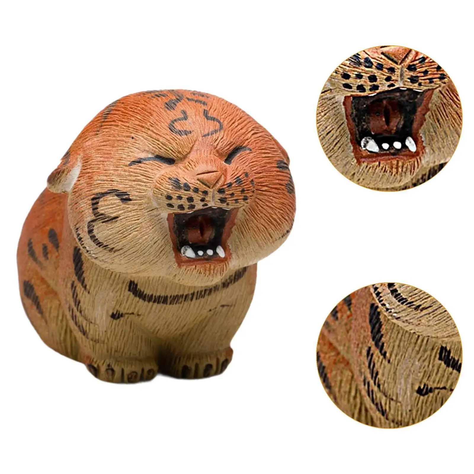Tiger Statue Tiger Ornament Artware Compact Lovely Desk Decoration Animal