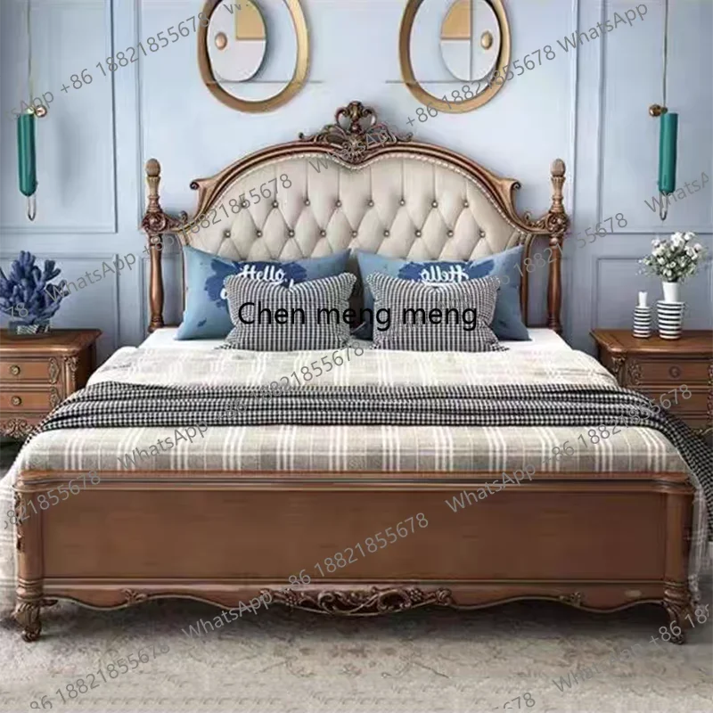 

Legs Elegant Large Double Bed Bedside Table Decor Loft Bedroom Double Bed Frames Headboards Camas De Dormitorio Furniture Home