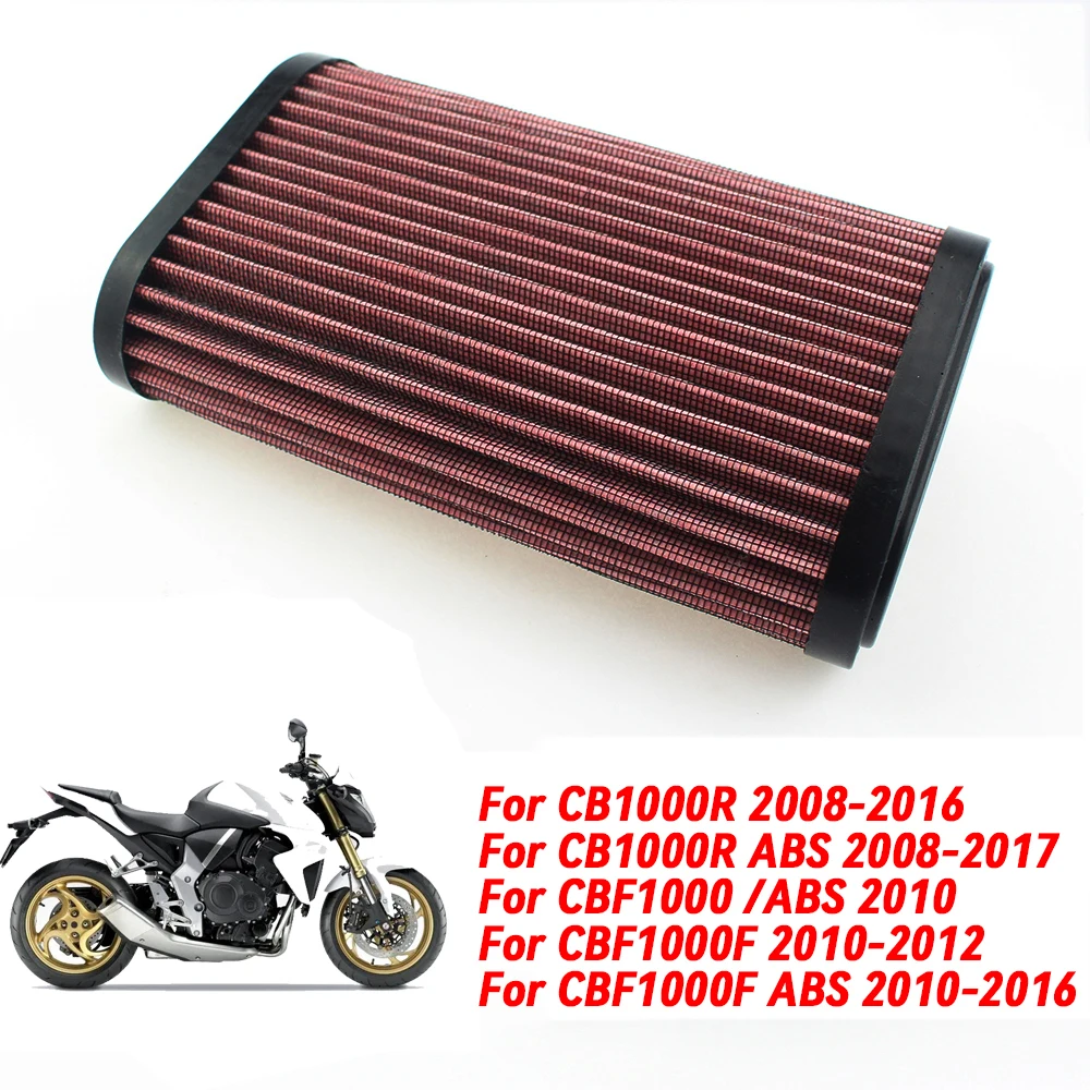 

Motorcycle Engine Air Intake Filter Cleaner High Flow Non-woven Fabric Air Filter For Honda CB1000R 2008-2016 CBF1000 CBF1000F