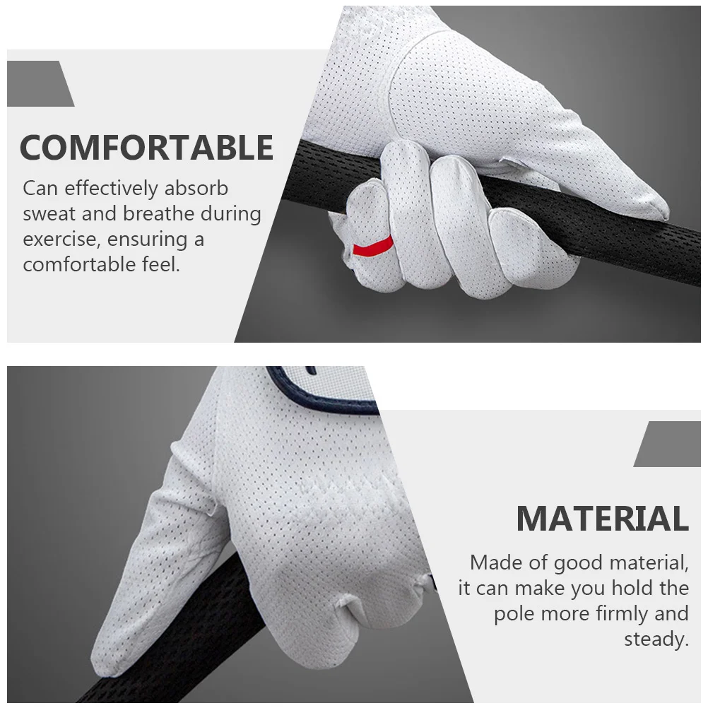 

Hand Golfing Glove Men Breathable Decorative Golfing Gloves Wear-Resistant Non-Slip Golf Sports Accessories Hand Protector