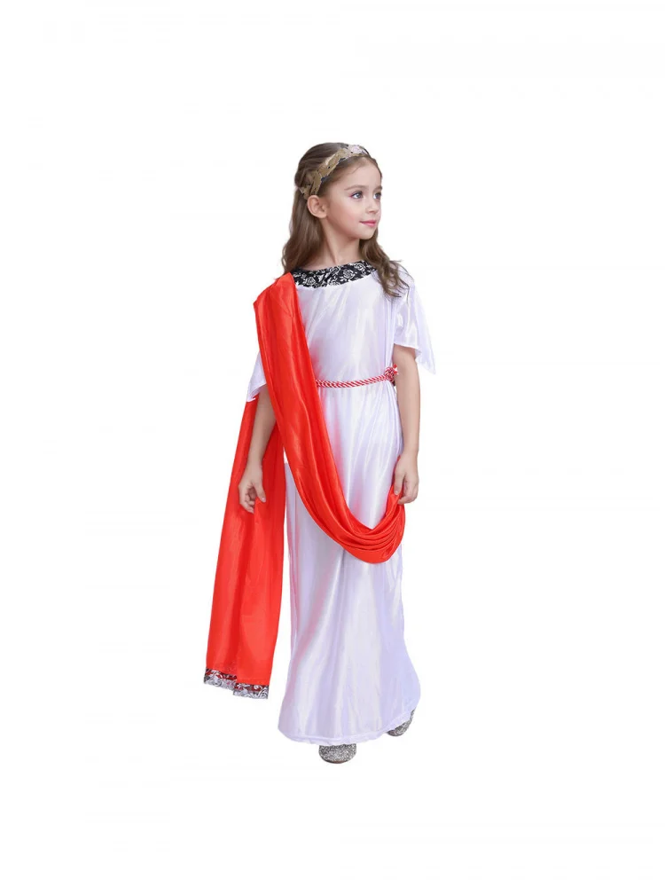 

Children's Roman Girl Ancient Goddess Halloween Cosplay Stage Performance Costume Ethnic Wear Children's Clothing Spring 2026