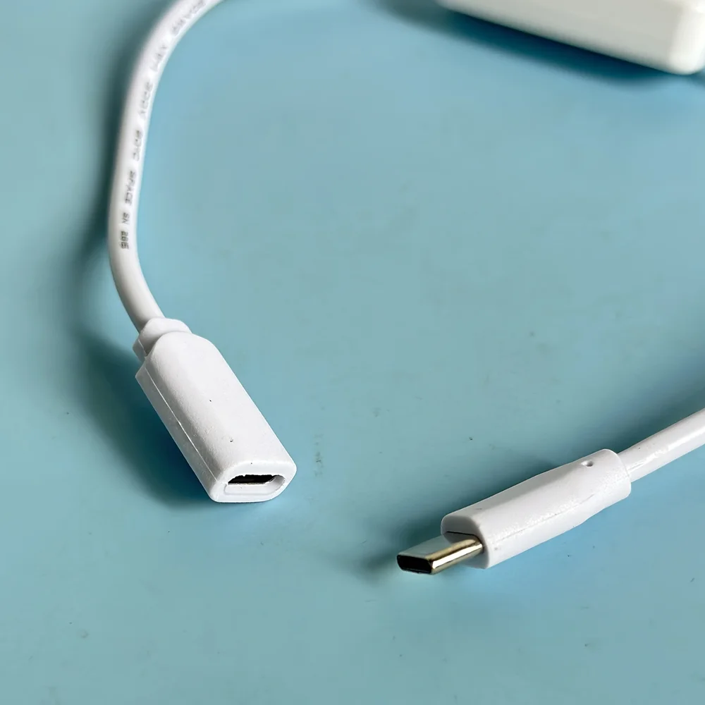 كابل تمديد USB من النوع C مع زر تشغيل/إيقاف، سلك تمديد USB-C 5 فولت عالمي من النوع C
