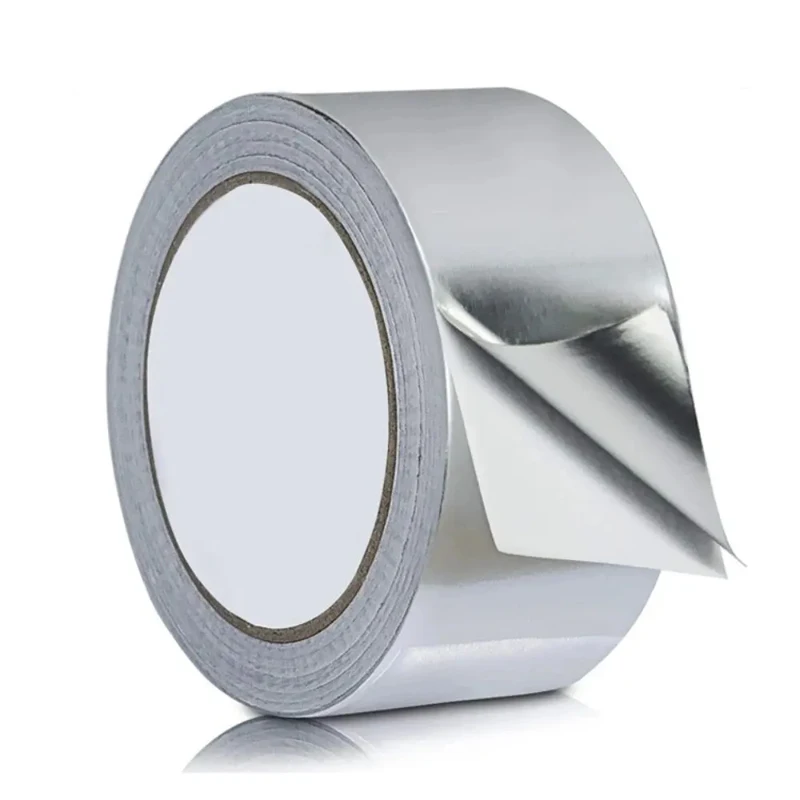 

High Temperature Resistance Aluminum Foil Tape Kitchen Pipe Repair Tape Adhesive Sealing Foil Heat Insulation Leak Proof Tape