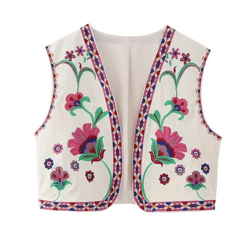 YLT Women 2026 Summer New Hot Selling Fashion Vintage Embroidery Vest Outerwear Trendy Chic Elegant Unique Daily Best Hit Vogue