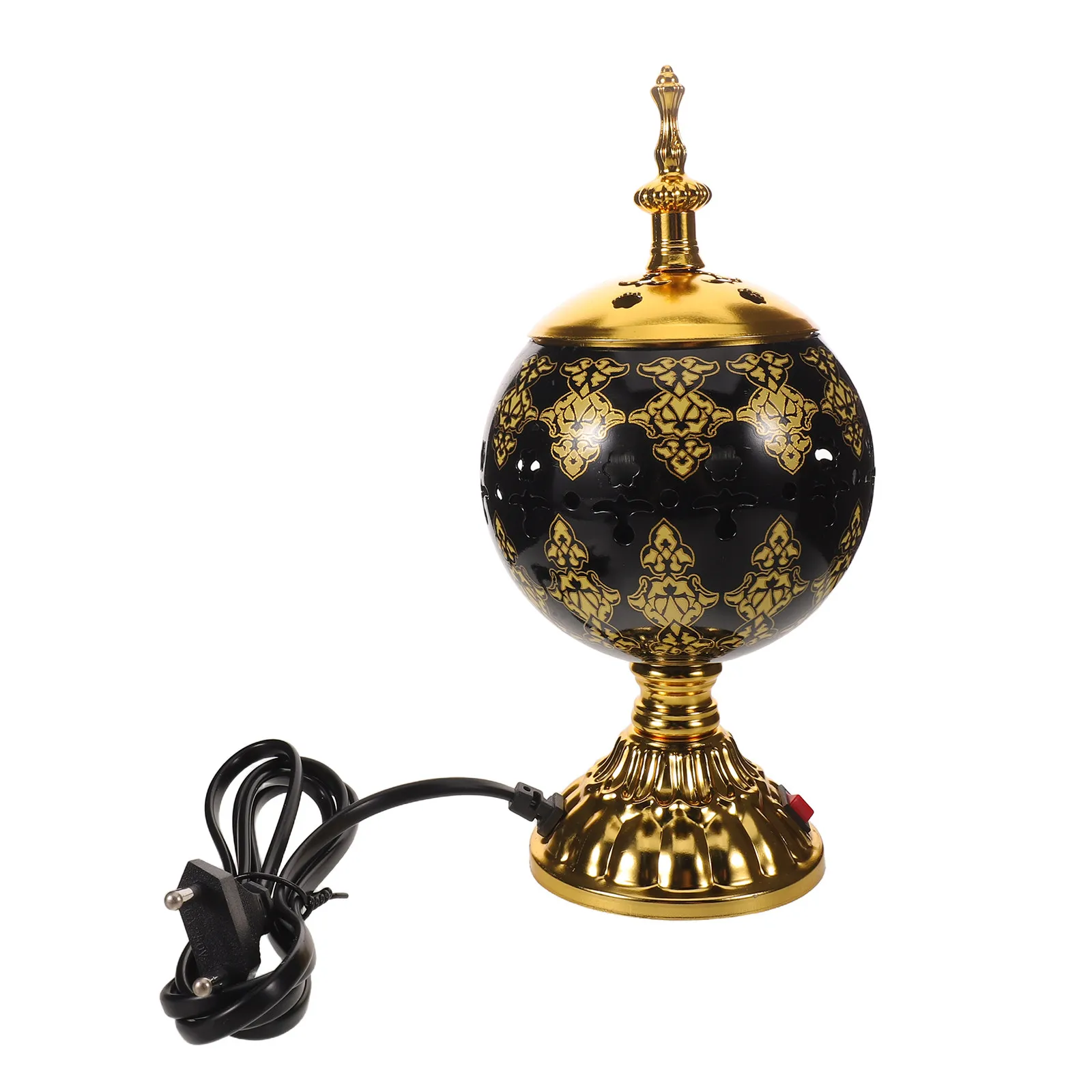 Ceramic Incense Censer Electric Plug-in Bukhoor Burner Aromatherapy Pottery Holder 7.09 Inch Middle Eastern Decor Home Office