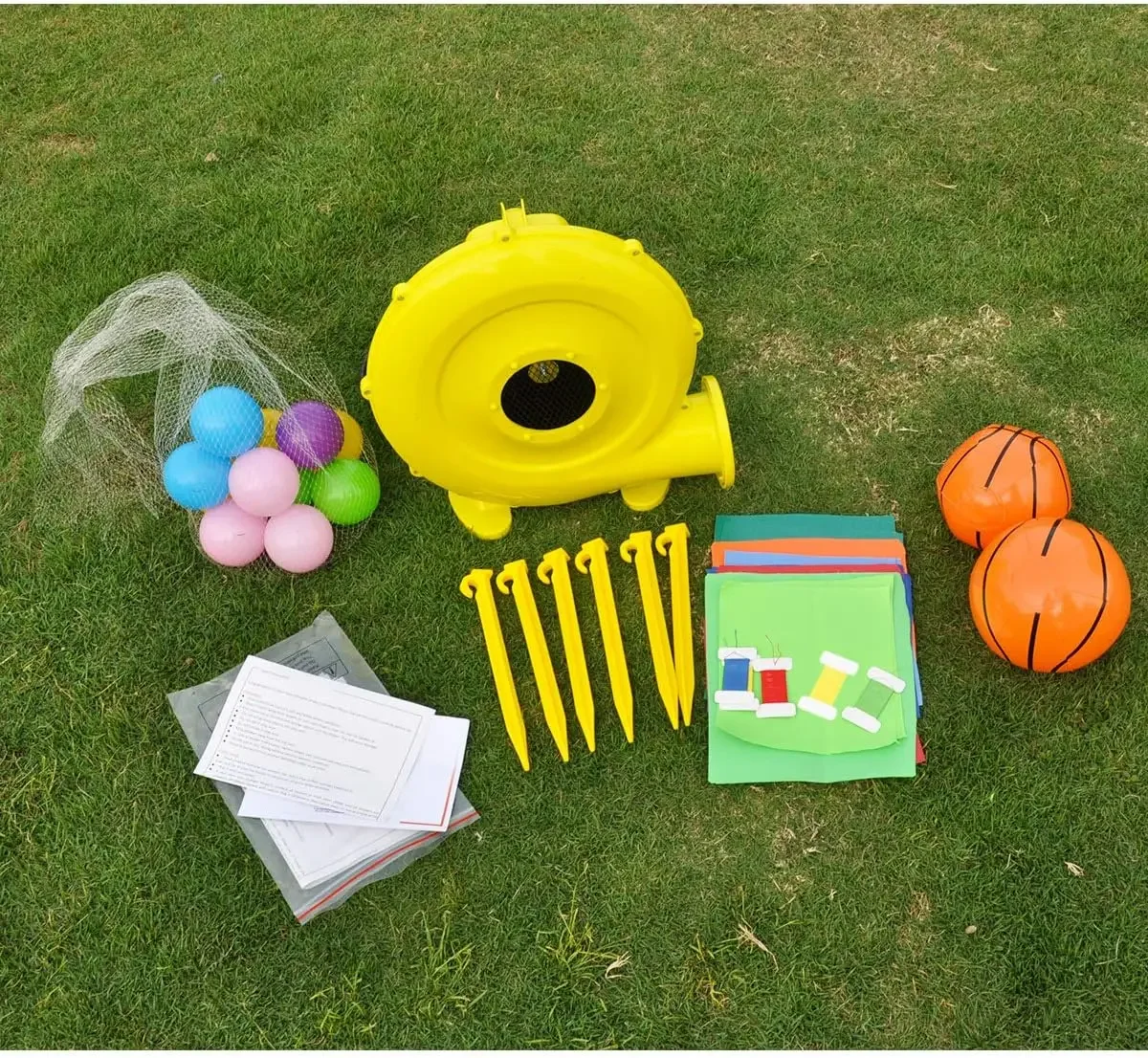 บ้านตีกลับทําให้พองสําหรับเด็กกลางแจ้งพร้อมหลุมลูกกระโดดและห่วงบาสเก็ตบอล, ลูกบอลมหาสมุทร, โบลเวอร์, ชุดแพทช์, เดิมพัน