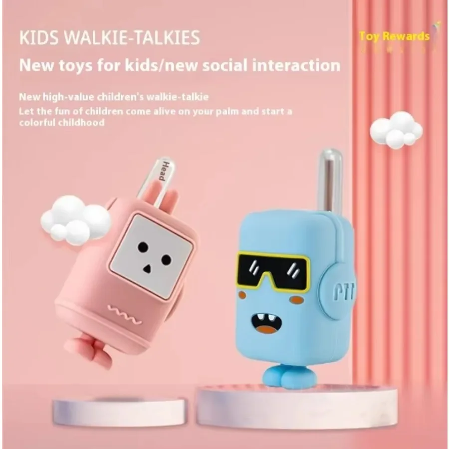 Kids Walkie Talkies Mini Two Way Radio Outdoor Indoor Interactive Educational Toy for Parent Child Couple