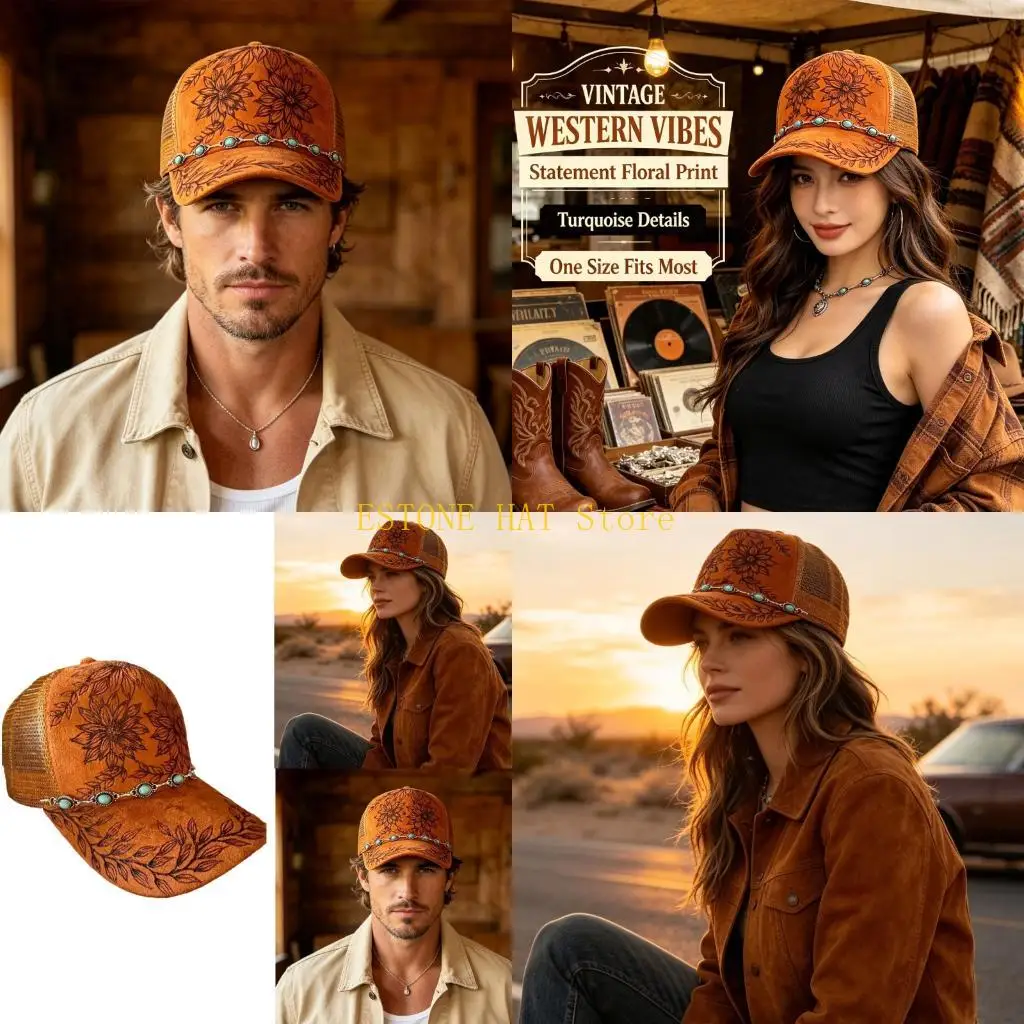 49MF Printed Cap Adult Size 56-60 with Shaped Front Panel for Casual Outdoor Outfit Styling and Travel