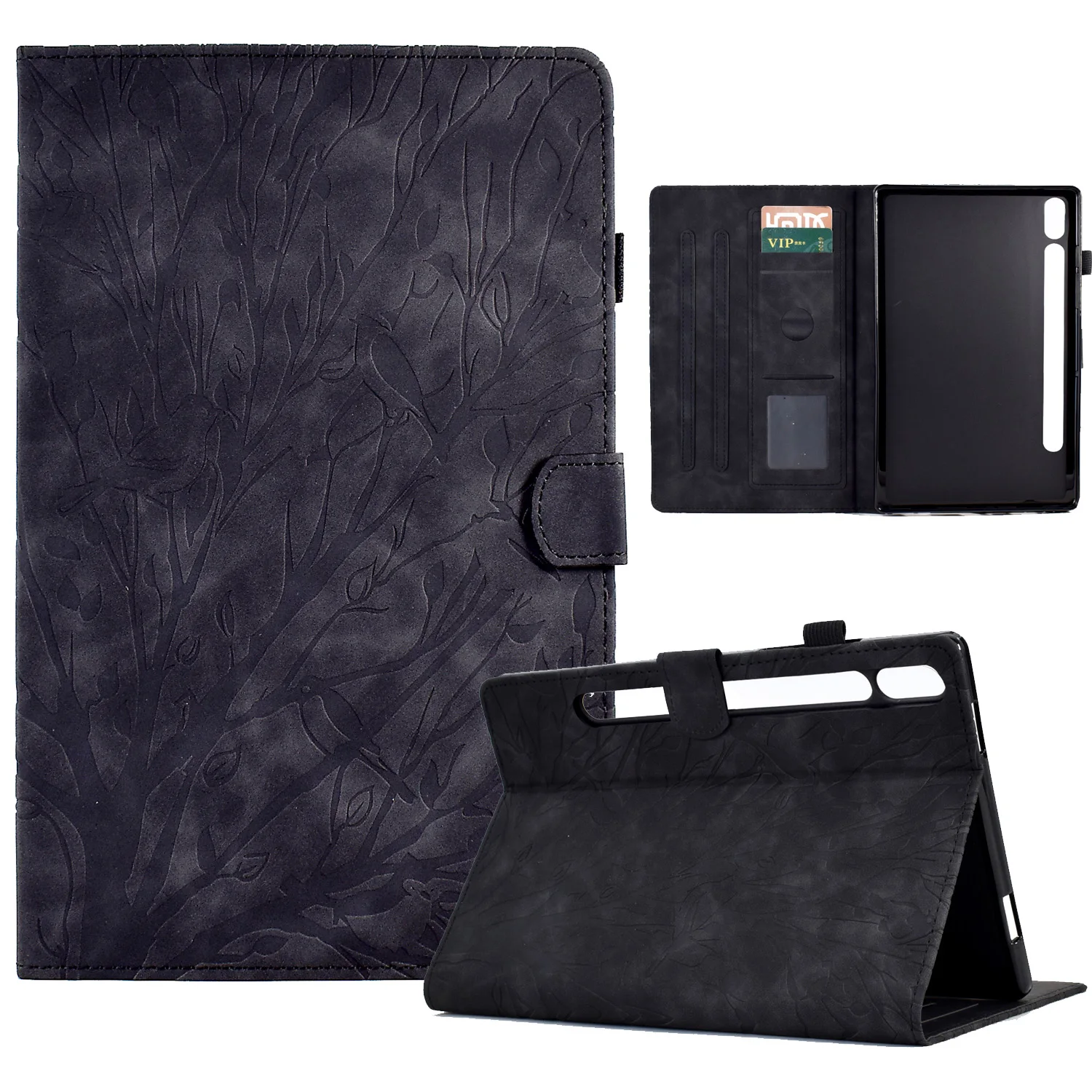 Flip leather Wealth tree embossing Cover For Samsung Galaxy Tab S8 11.0