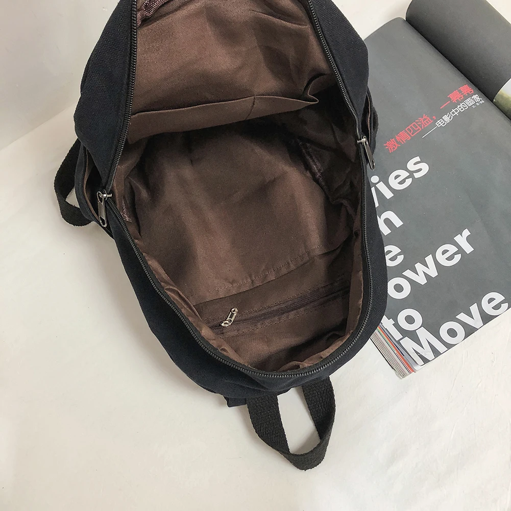 

Модный женский однотонный маленький рюкзак в консервативном стиле, студенческий женский дорожный холщовый школьный рюкзак, сумка на плечо