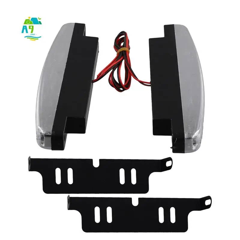 

A09E-Новинка, 2 шт., высокое качество, супер белые 8 светодиодных дневных ходовых огней, 12 В постоянного тока, универсальная фара для парковки, 12 В