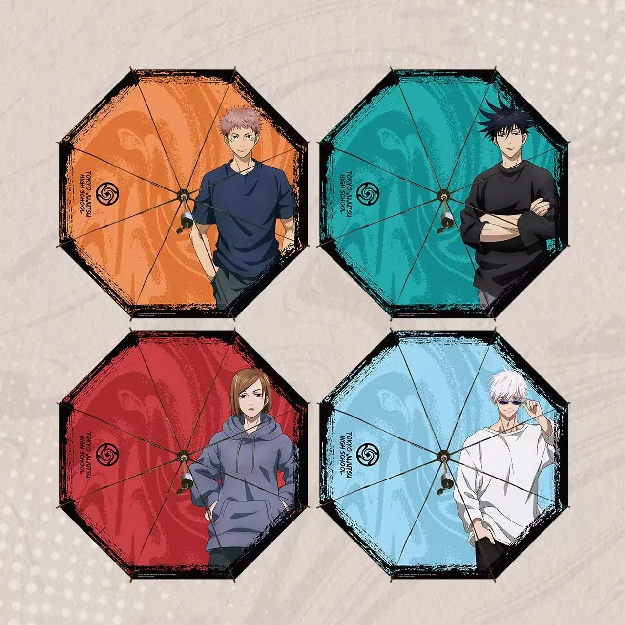 

Jujutsu Kaisen Gojo Satoru Cosplay Student rain or shine vinyl sunshade sun protection student portable folding umbrella