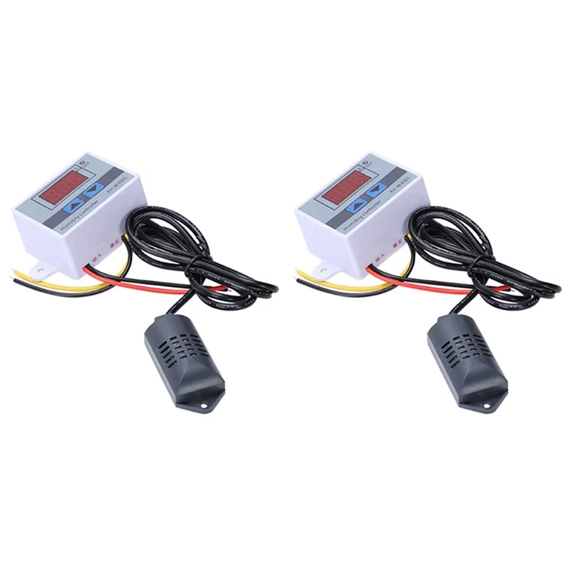 AT21-2X XH-W3005 AC 110-220V 10A Digital Humidity Controller 0-99%RH Humidity Regulator With Humidity Sensor