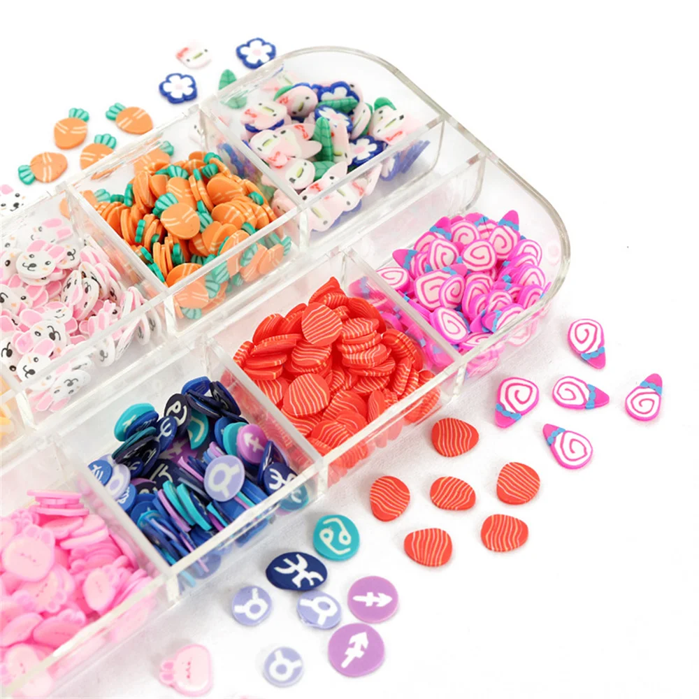 Weiche Keramik Nagel zubehör Nagel verbesserung niedliche Nagel dekoration Ostern Nagel verbesserung Schmuck Nail Art Dekor